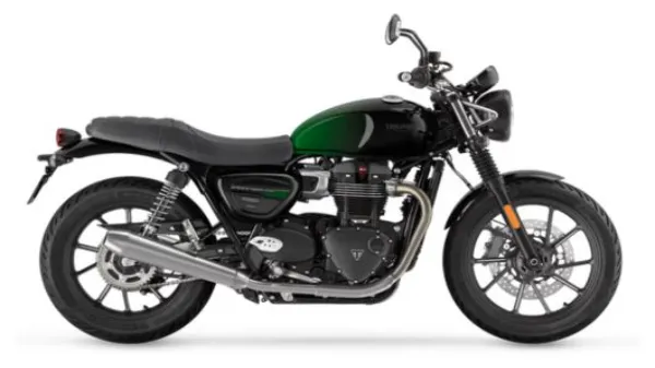 Triumph Speed Twin 900 Stealth Edition Phantom Green and Silver Green